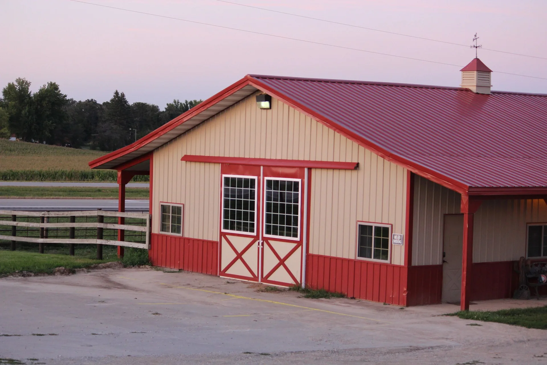 The barn at Wolfe Ranch